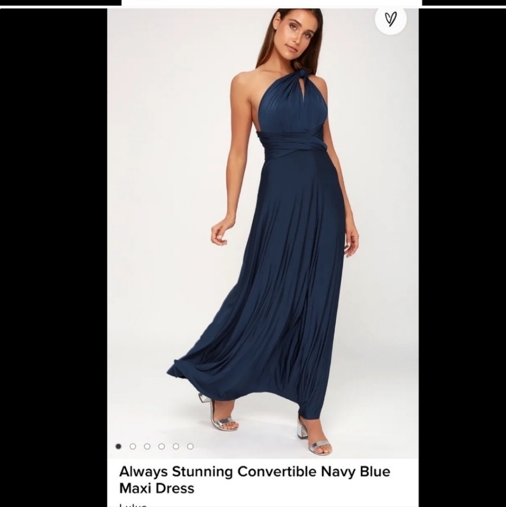 Lulus navy convertible dress 010